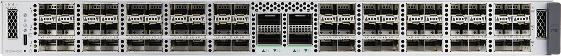 Cisco Catalyst C9500X-60L4D-A 공식 모델 외형