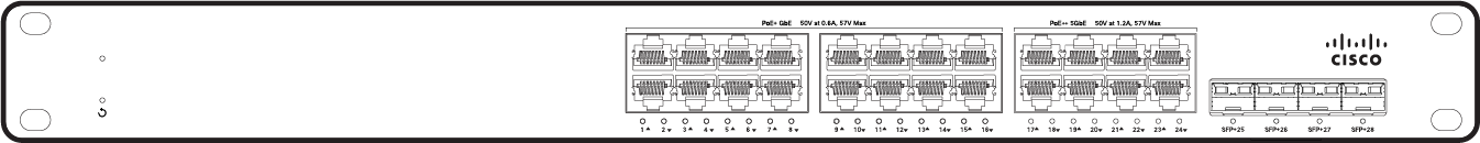 Cisco Meraki MS150-24MP-4X 공식 모델 외형