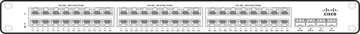 Cisco Meraki MS150-48FP-4G 공식 모델 외형