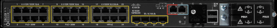 Cisco Catalyst IE-9320-16P8U4X-A 공식 모델 외형