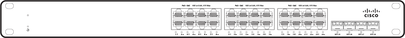 Cisco Meraki MS150-24P-4G 공식 모델 외형