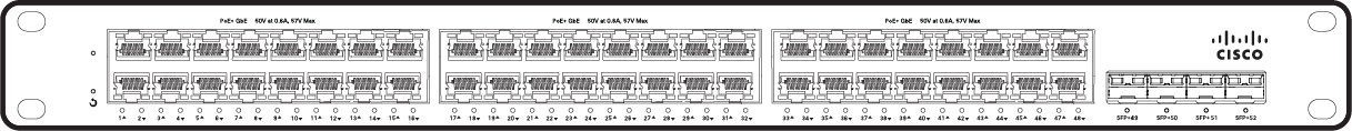 Cisco Meraki MS150-48LP-4X 공식 모델 외형