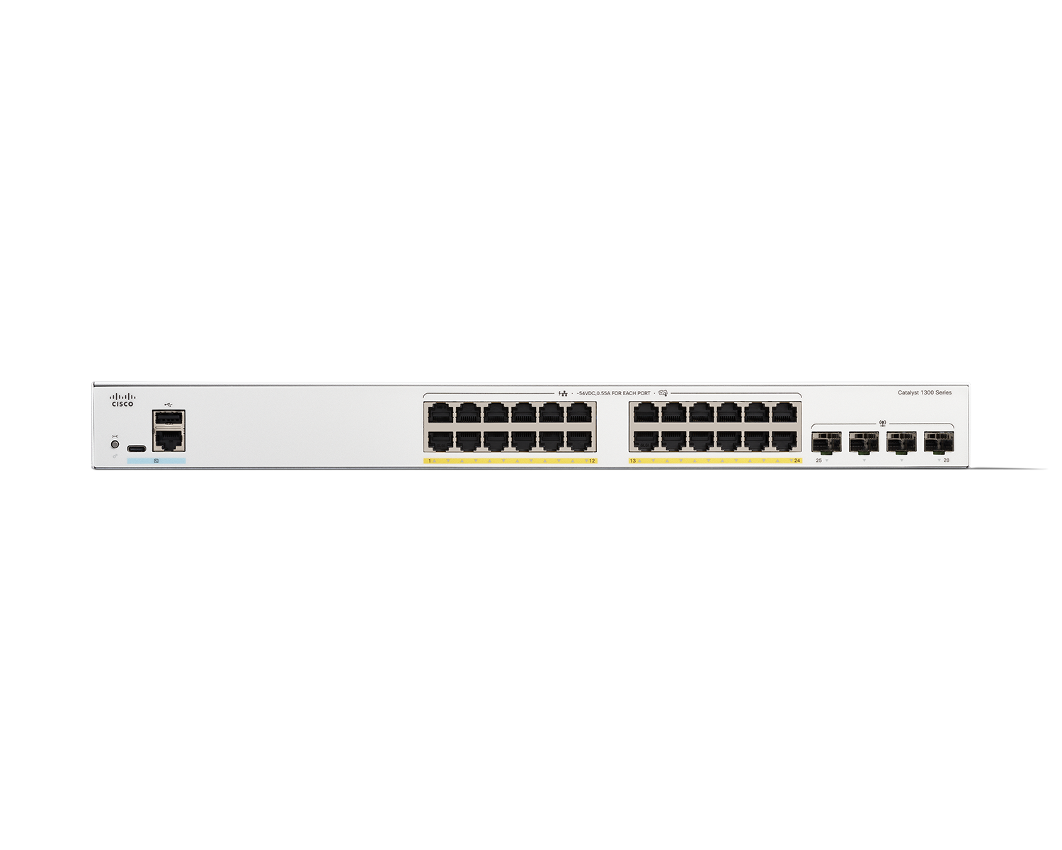 Cisco Catalyst C1300-24FP-4X 공식 모델 외형