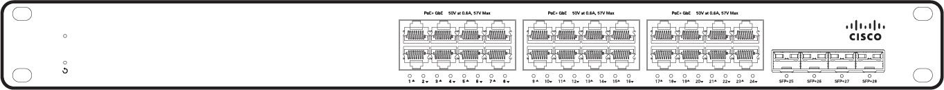 Cisco Meraki MS150-24P-4X 공식 모델 외형