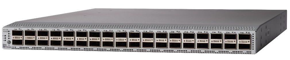 Cisco N9K-C9336C-FX2 공식 모델 외형