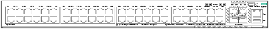 HPE Networking 6300F 48‑port 1GbE and 4‑port SFP56 Switch 공식 모델 외형