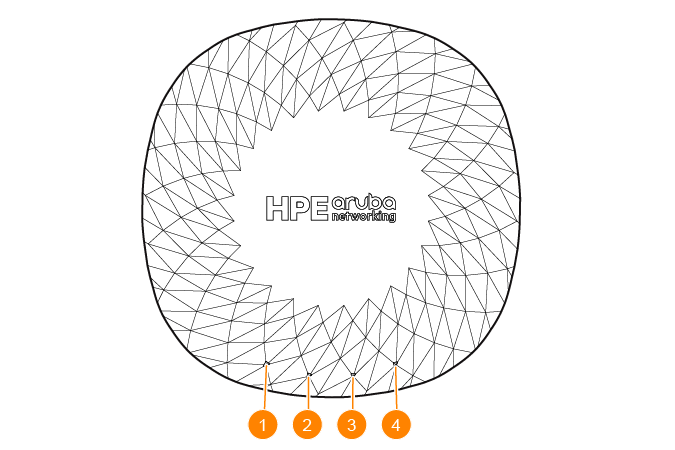 HPE Aruba Networking AP‑735 (RW) Tri-radio 2x2 Wi‑Fi 7 Internal Antennas 5‑Pack Campus AP 공식 모델 외형
