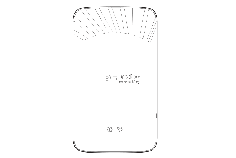 HPE Aruba Networking AP-505H (RW) TAA Dual-radio 802.11ax 2x2 Unified Hospitality AP with 1+4 Ethernet, PSE, USB 공식 모델 외형