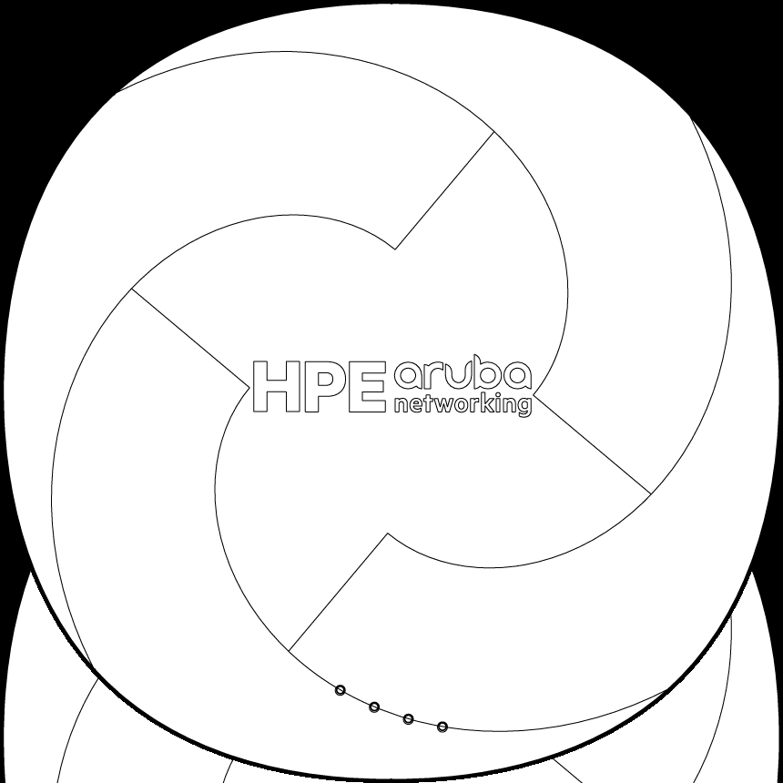 HPE Aruba Networking AP-615 (EG) Dual-radio Tri-band 2x2:2 802.11ax Wi-Fi 6E Internal Antennas Campus AP 공식 모델 외형