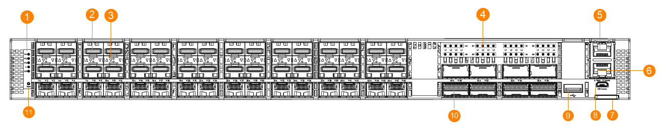HPE Aruba Networking 8325-48Y8C front-to-back AC switch bundle 공식 모델 외형