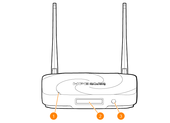 HPE Aruba Networking AP‑605R12‑EU Dual‑radio Tri‑band 2x2 Wi‑Fi 6E CAT12 LTE Remote AP 공식 모델 외형