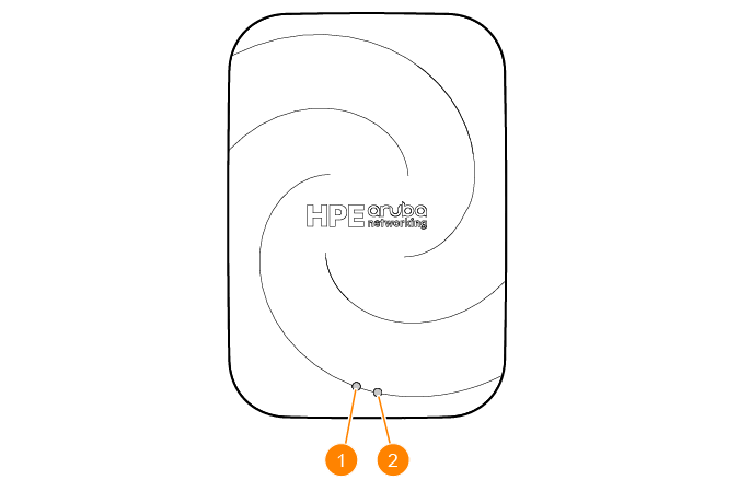 HPE Aruba Networking AP-605H (EG) 2-Radio 3-Band 2x2 Wi-Fi 6E 1+4 ETH PSE USB Hospitality AP 공식 모델 외형