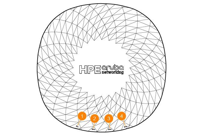 HPE Aruba Networking AP‑755 (RW) Tri-radio 4x4 Wi‑Fi 7 Internal Antennas 5‑Pack Campus Access Point 공식 모델 외형