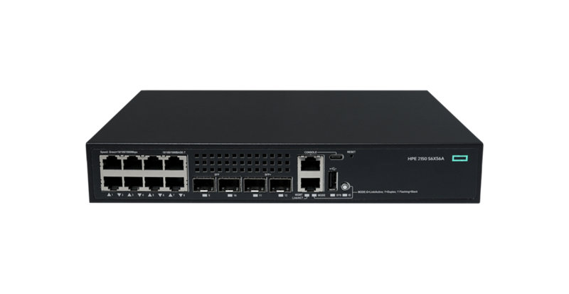 HPE Networking CW 2150 8p 10M/100M/1G 2p SFP 1G 2p SFP+ 1G/10G Switch 공식 모델 외형