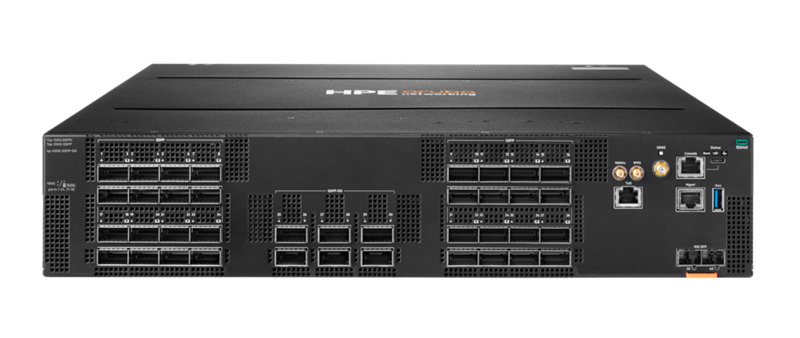 HPE Aruba Networking CX 10040 32p QSFP28 100G 6p QSFP-DD 400G Front-to-Back 4xFan 2xPSU AC Bundle 공식 모델 외형