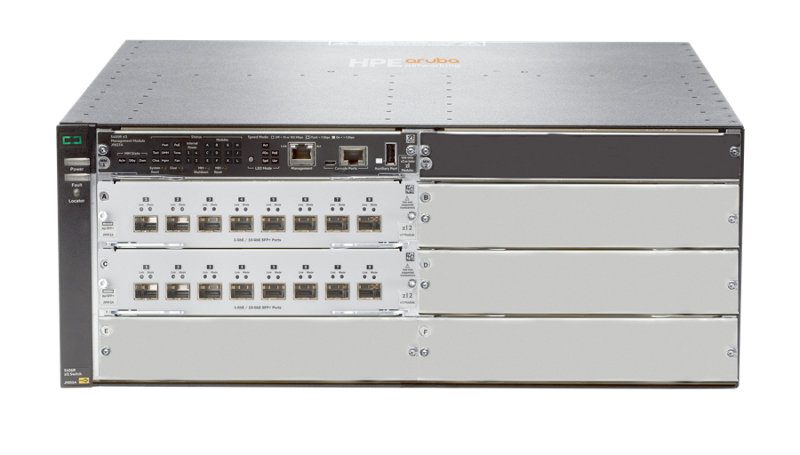 HPE Aruba Networking 5406R 16-port SFP+ (No PSU) v3 zl2 Switch 공식 모델 외형